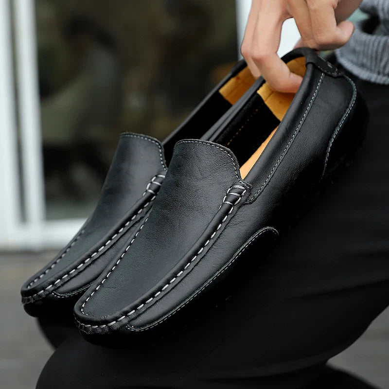 Vintage Leder Loafers
