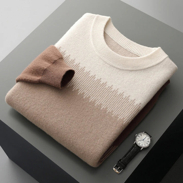 Merinowolle Herrenpullover