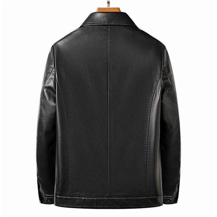 Elegante Leder Herrenjacke