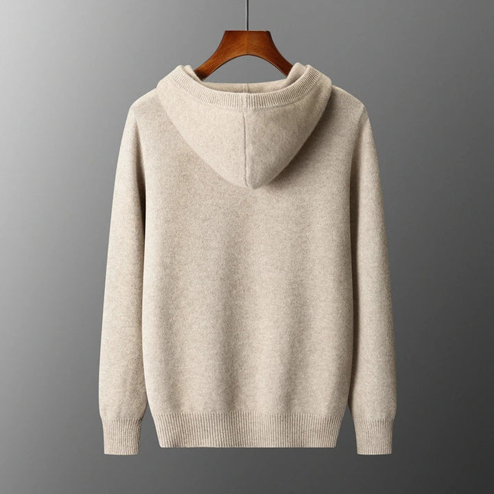 Eleganter Merino Woll Hoodie