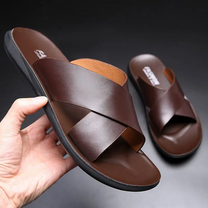 Elegante Leder Sandalen