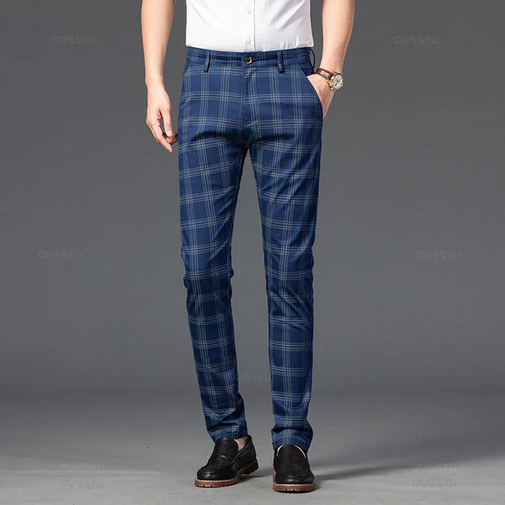 Elegante karierte Hose