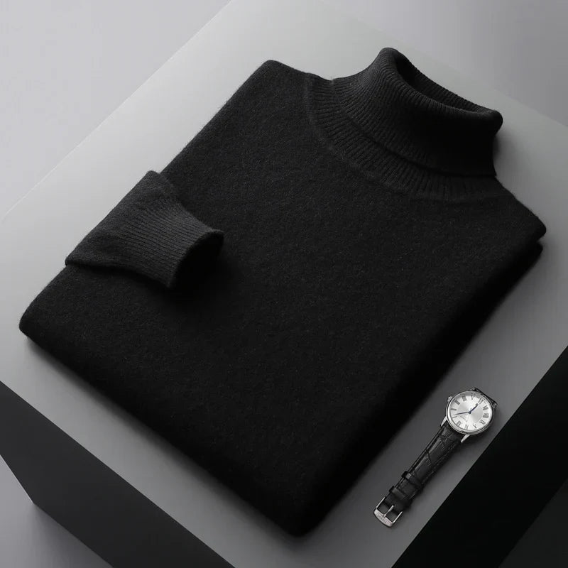 Monaco Merinowolle Rollkragenpullover