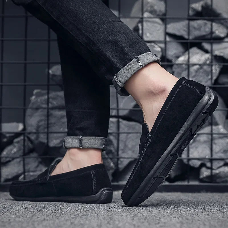 Leichte Wildleder Slipper