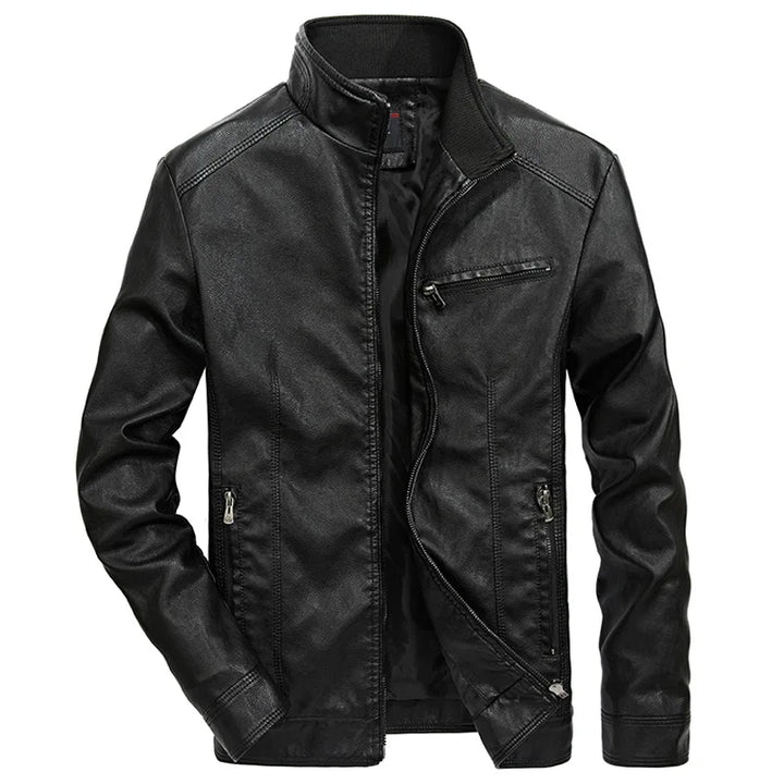 Lässige Lederjacke