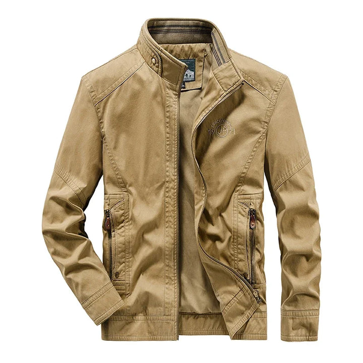 Lässige wattierte Bomberjacke