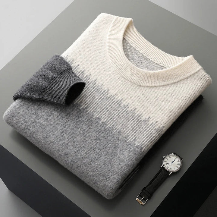 Merinowolle Herrenpullover