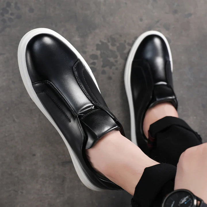 Lässige Leder Slipper