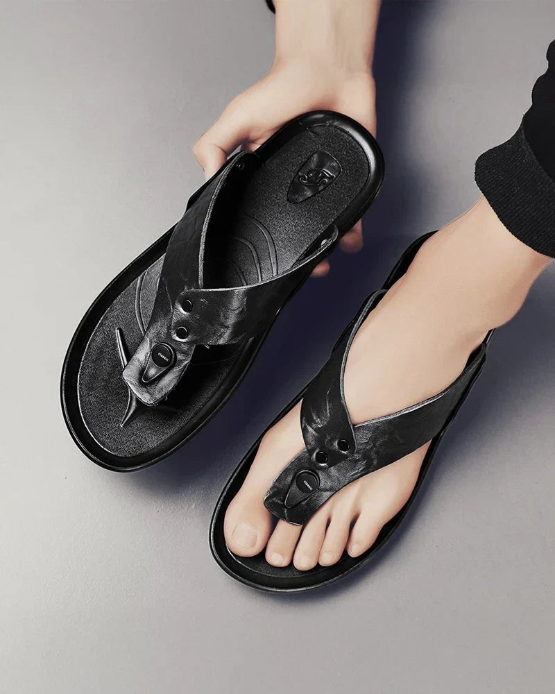 Elegante Leder Sandalen