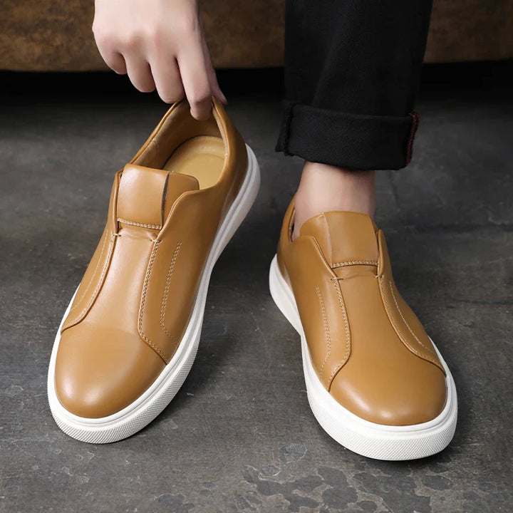Lässige Leder Slipper