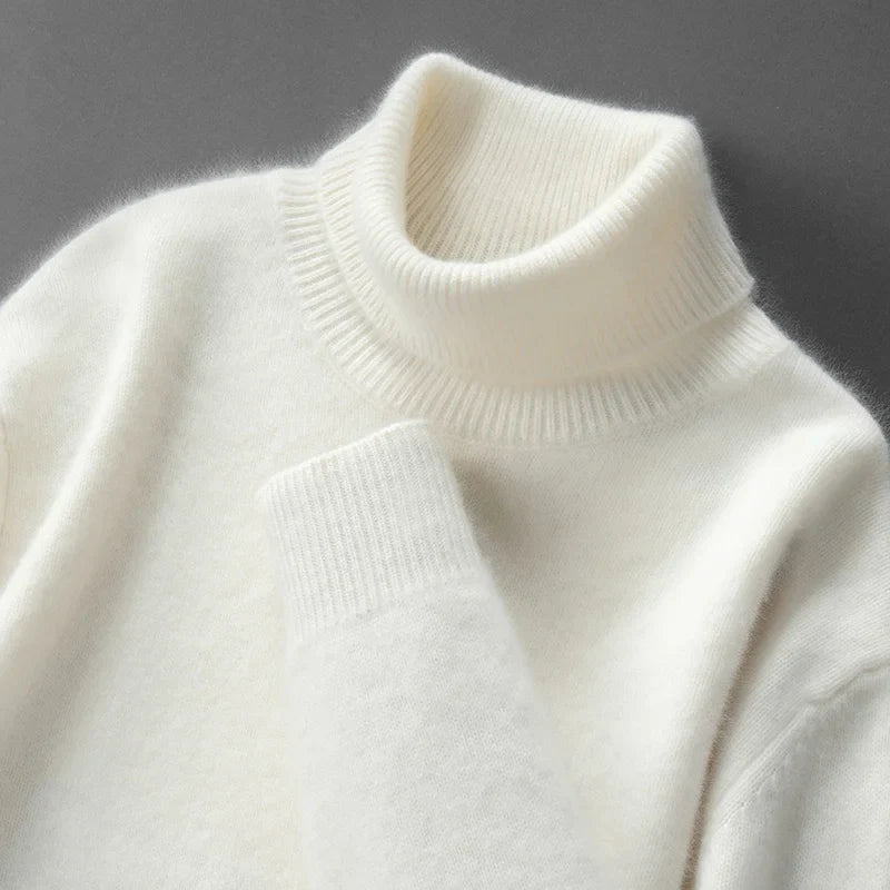 Eleganter Kaschmirrollkragenpullover