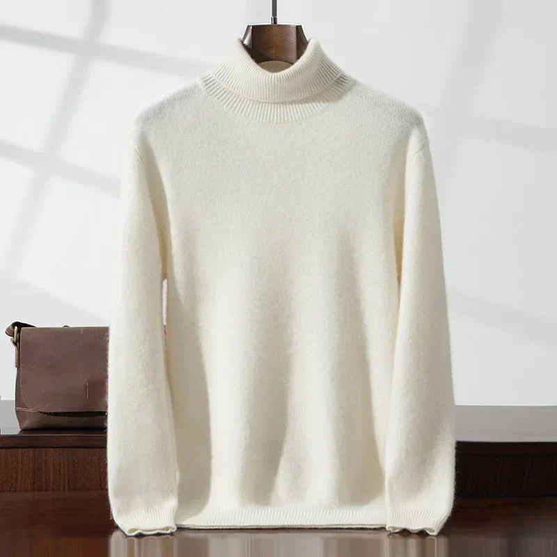 Eleganter Kaschmirrollkragenpullover