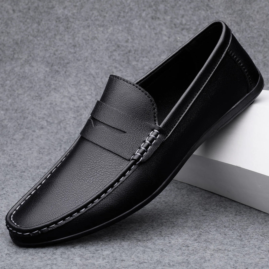 Klassische italienische Leder-Loafers