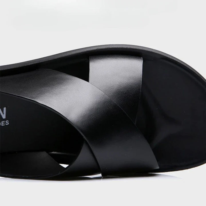 Elegante Leder Sandalen