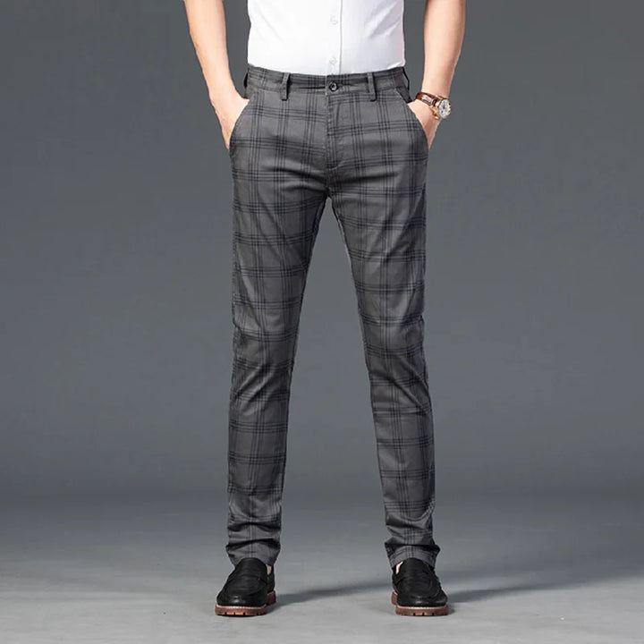 Elegante karierte Hose
