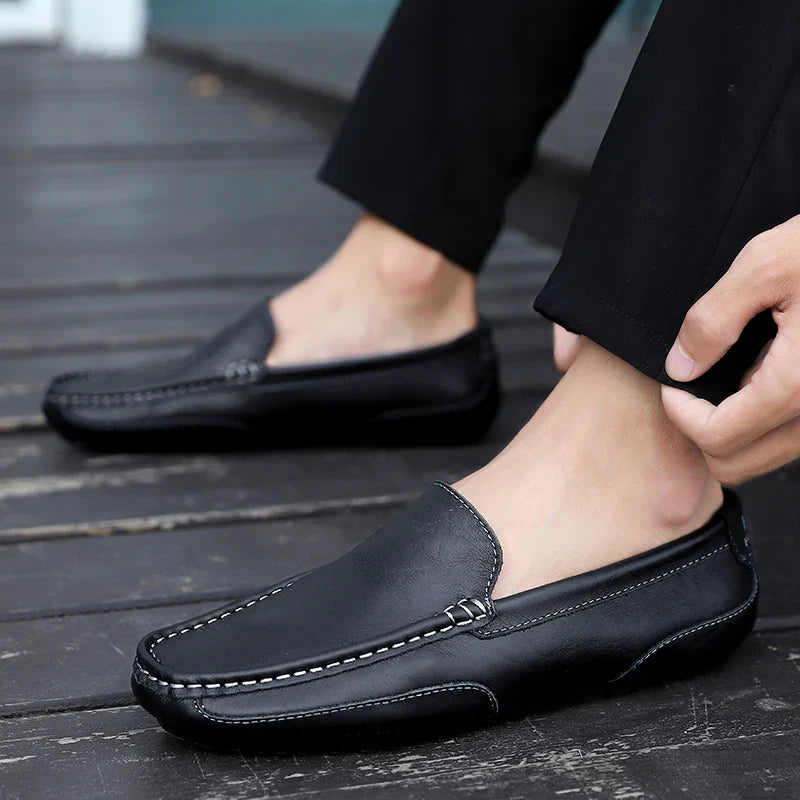 Vintage Leder Loafers