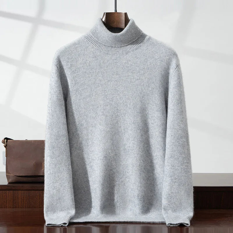 Eleganter Kaschmirrollkragenpullover