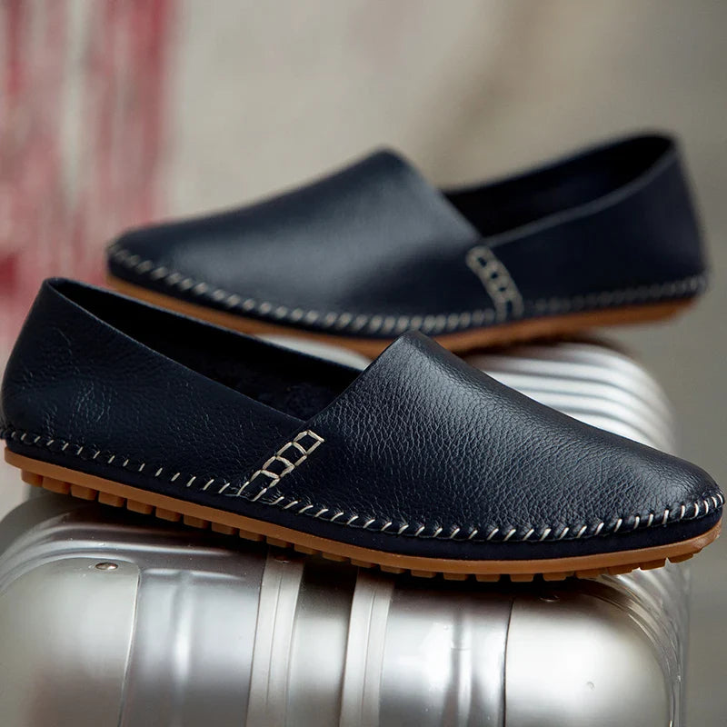 Leichte Leder Slipper