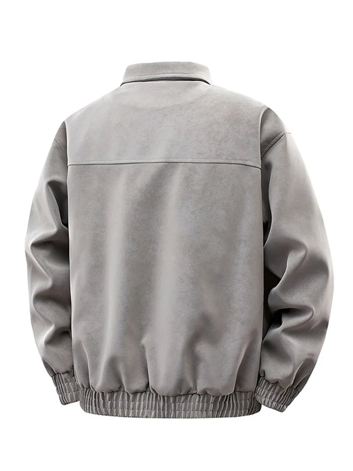 Retro Fleece gefütterte Jacke