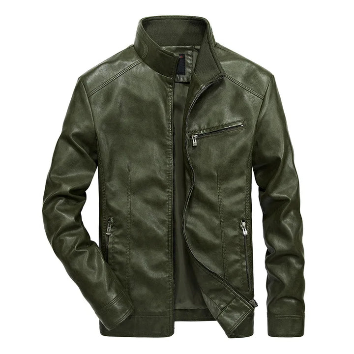 Lässige Lederjacke