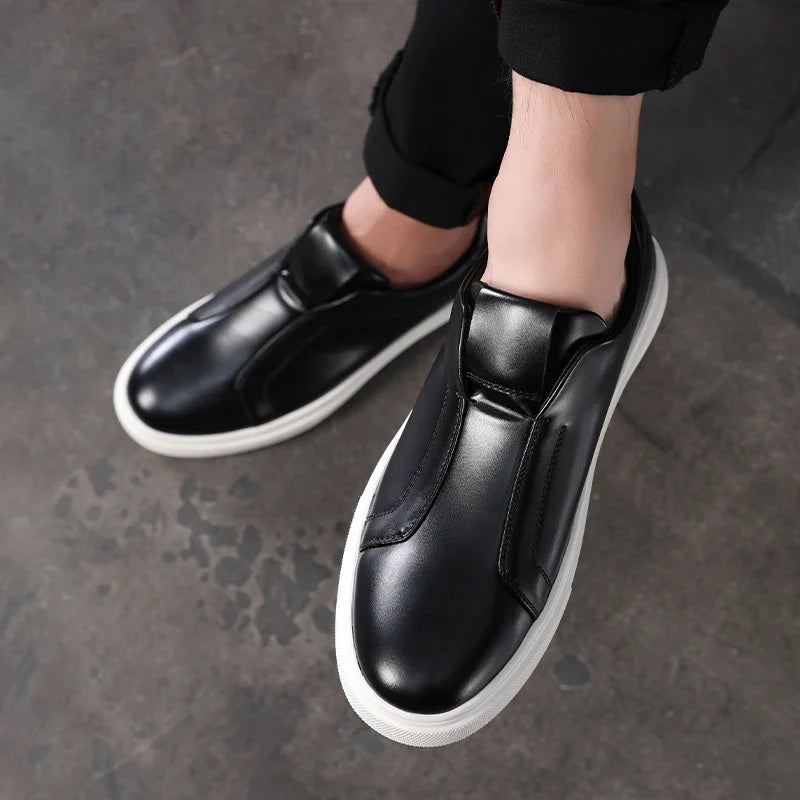 Lässige Leder Slipper