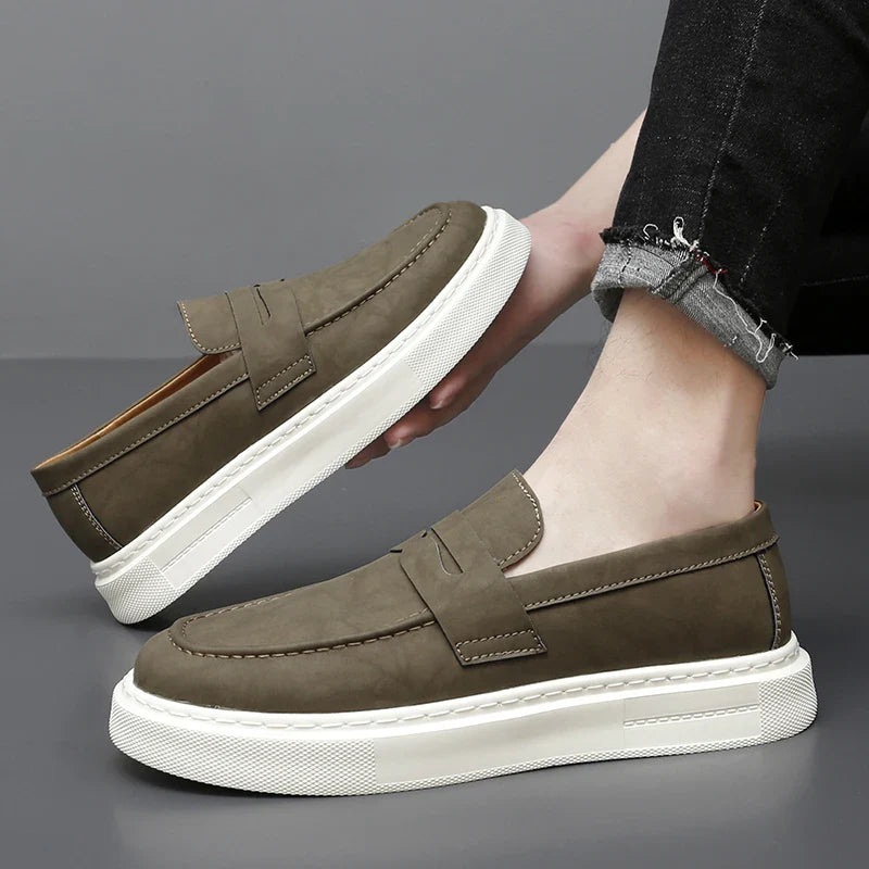 Schicke Leder Slipper