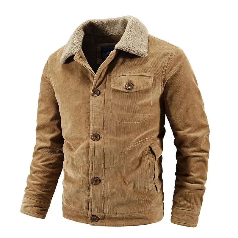 Elegante warme wattierte Baumwolljacke