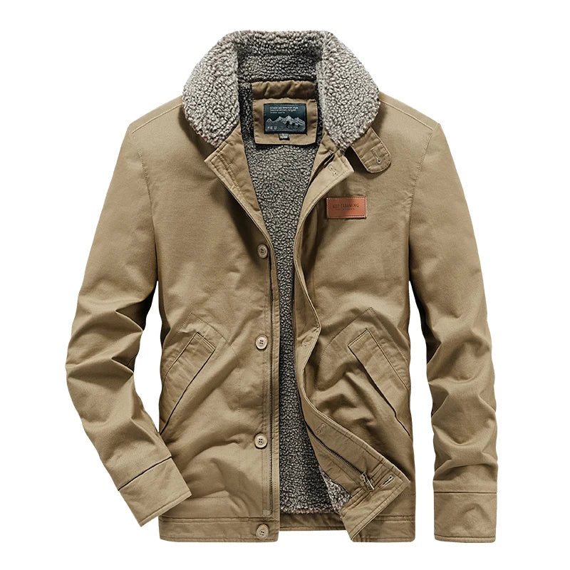 Elegante wattierte Jacke aus Wolle