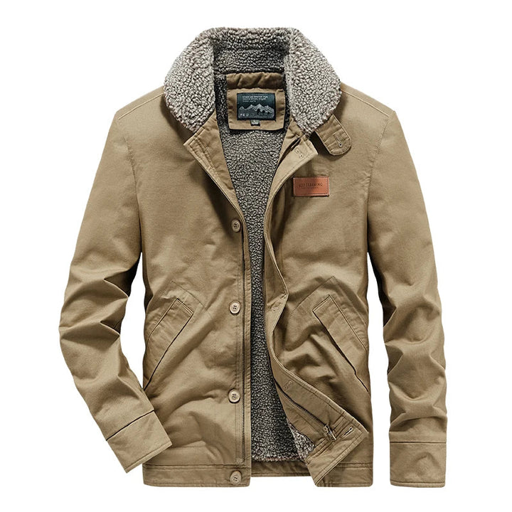 Elegante wattierte Jacke aus Wolle