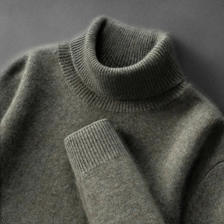 Eleganter Kaschmirrollkragenpullover