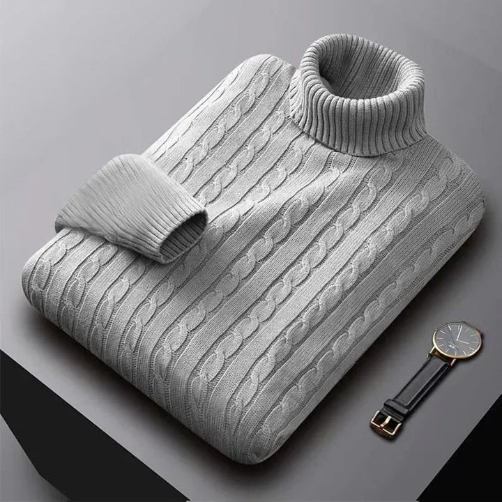 Eleganter Herrenrollkragenpullover