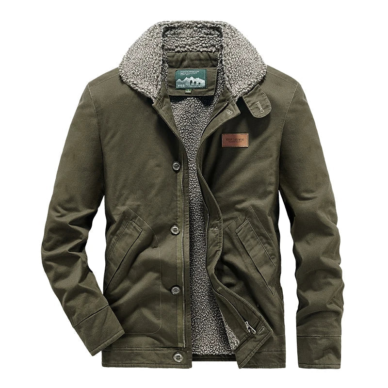 Elegante wattierte Jacke aus Wolle