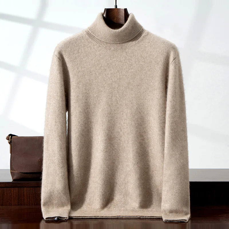 Eleganter Kaschmirrollkragenpullover