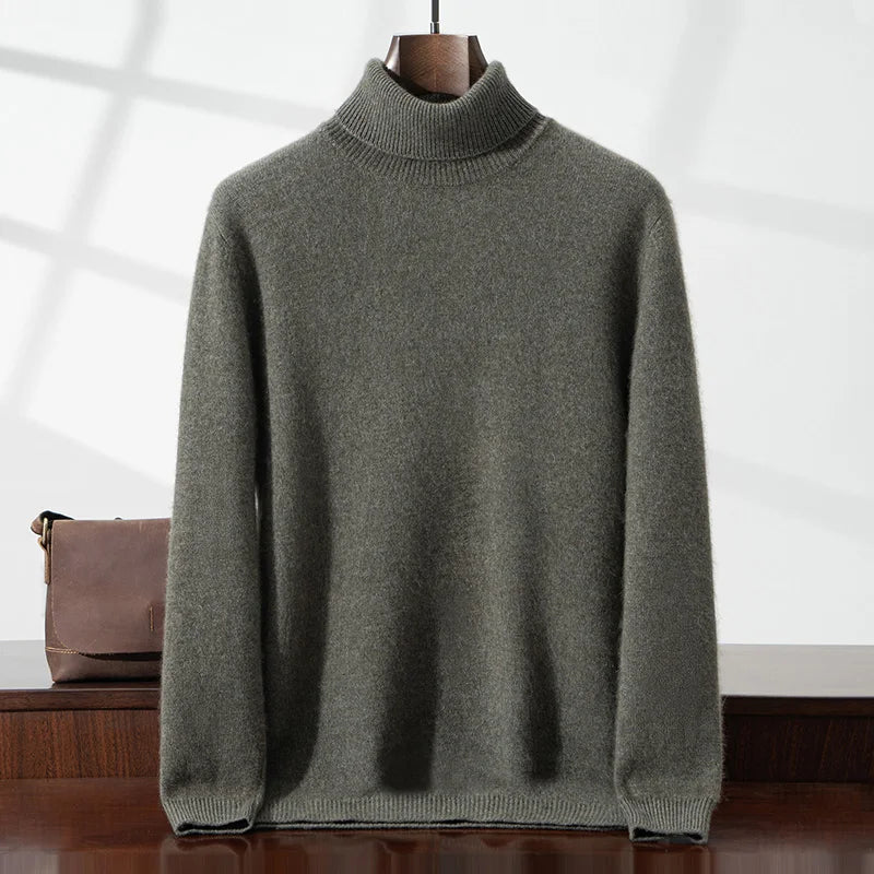 Eleganter Kaschmirrollkragenpullover