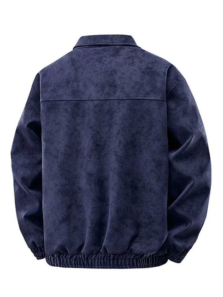 Retro Fleece gefütterte Jacke