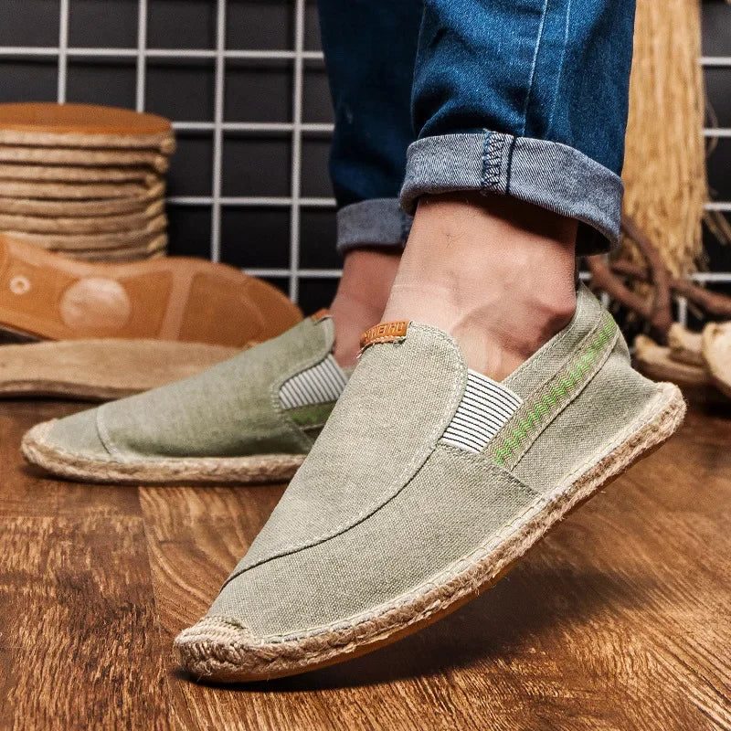 Elegante Leinen-Espadrilles