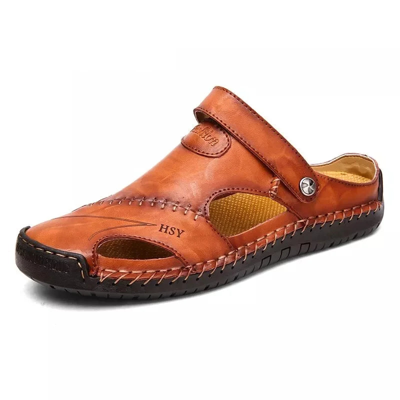 Klassische Leder Sandalen