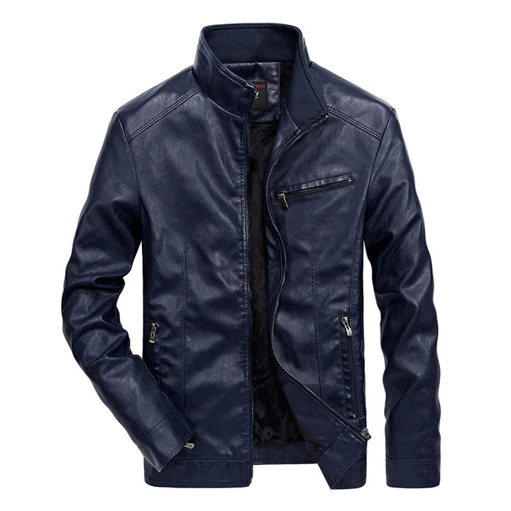 Lässige Lederjacke