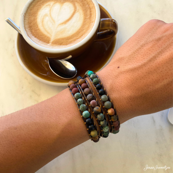 Stress Relieving Jasper Bracelet - Jasper