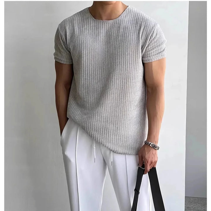 Elegantes Strick-T-Shirt