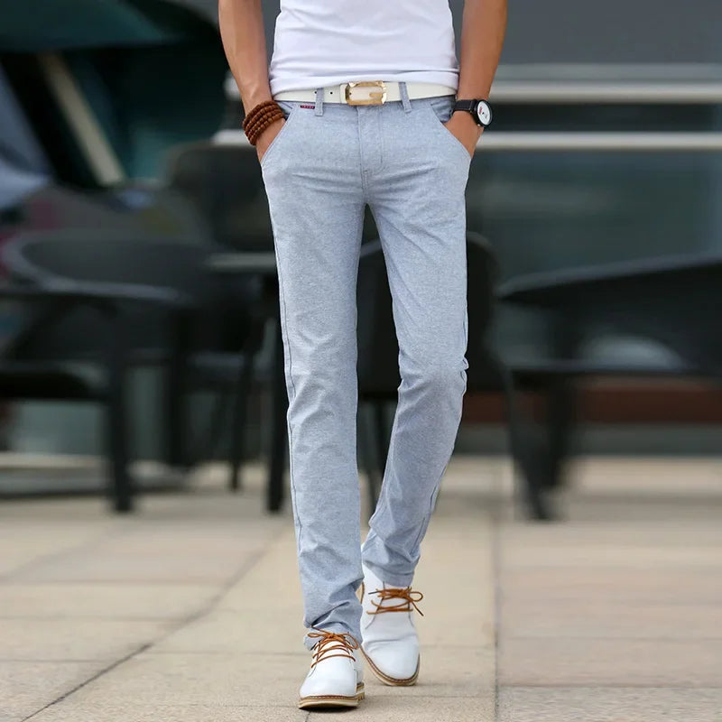 Slim Fit Leinenhose