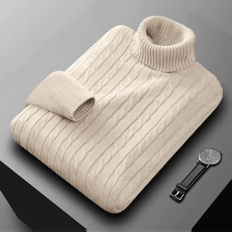 Premium Herren Rollkragenpullover