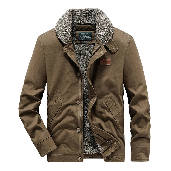 Elegante wattierte Jacke aus Wolle