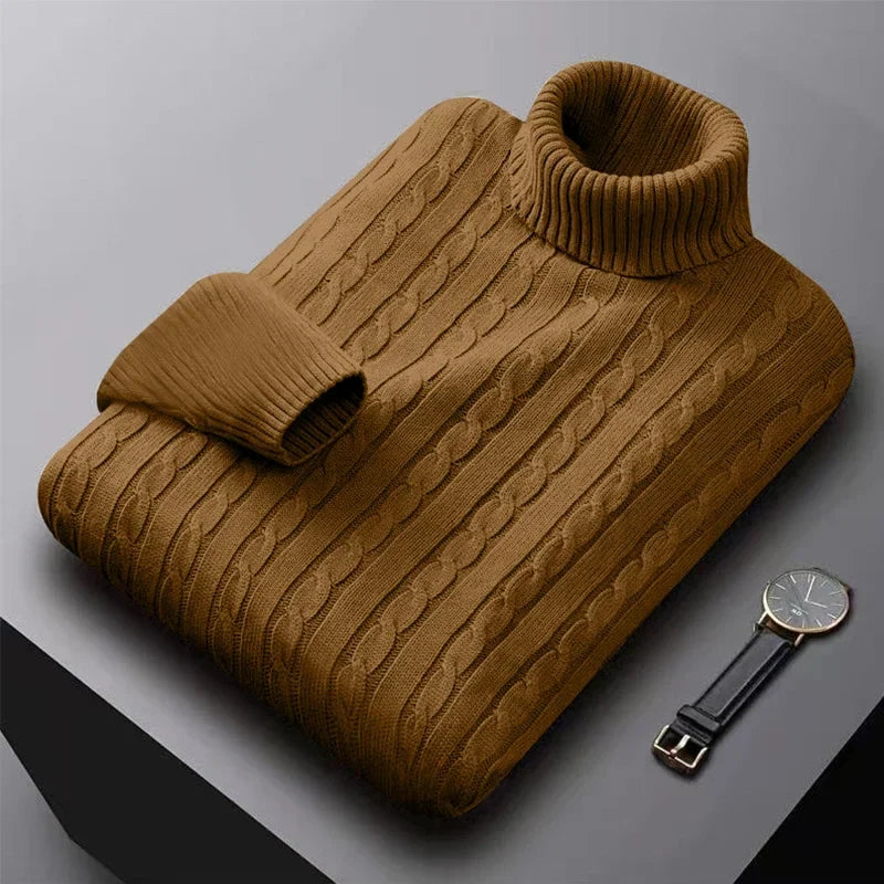Eleganter Herrenrollkragenpullover