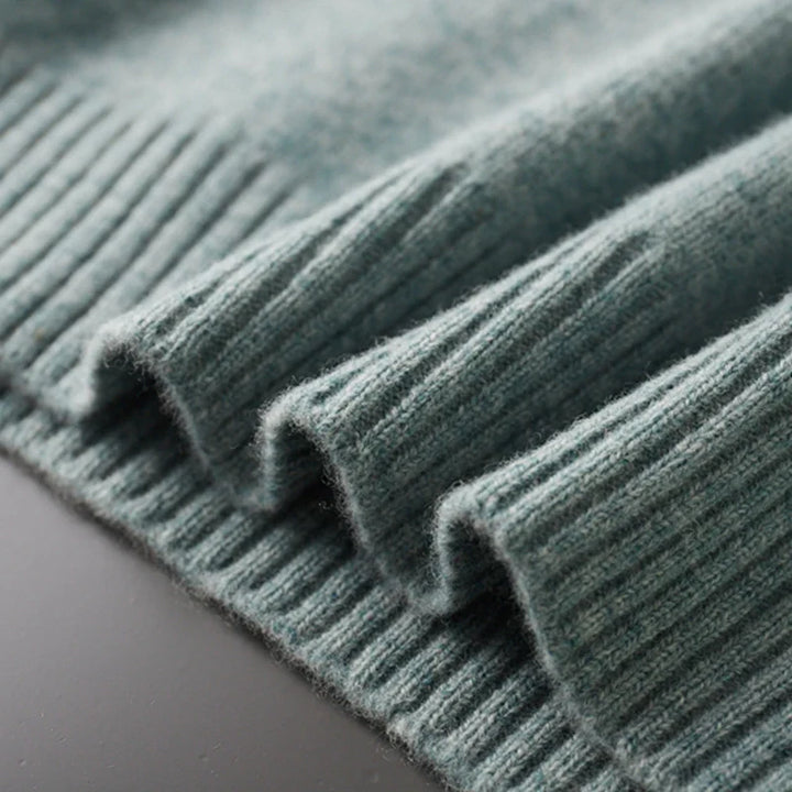 Wenen Merinowolle Rollkragenpullover