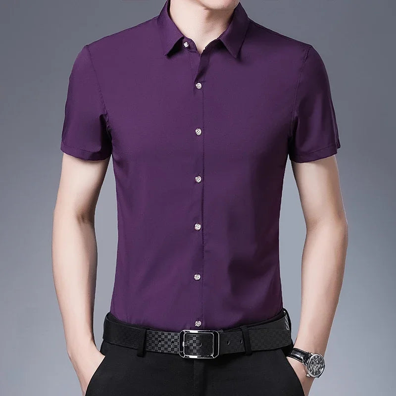 Business Casual Hemd mit kurzen Ärmeln