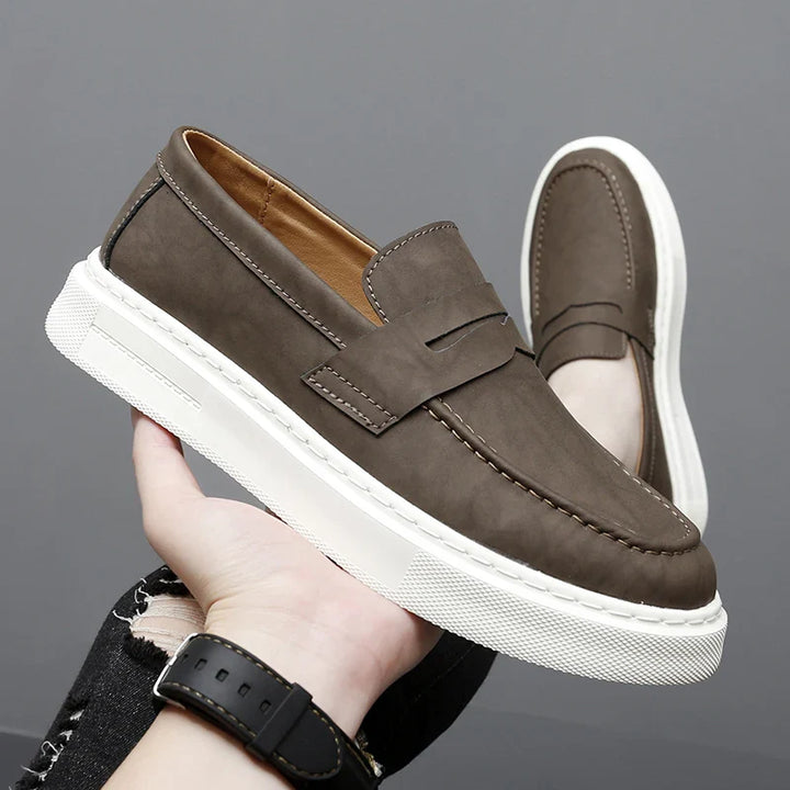 Schicke Leder Slipper