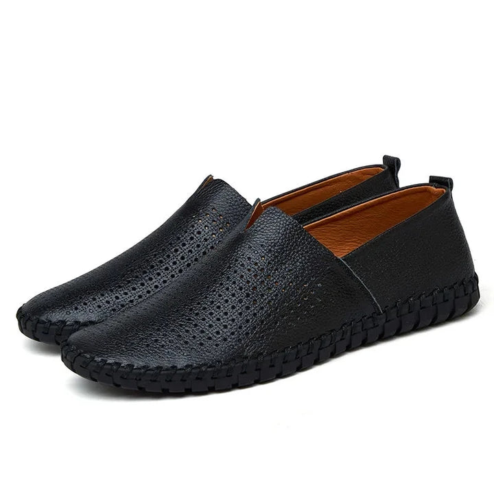Atmungsaktive Leder Slipper