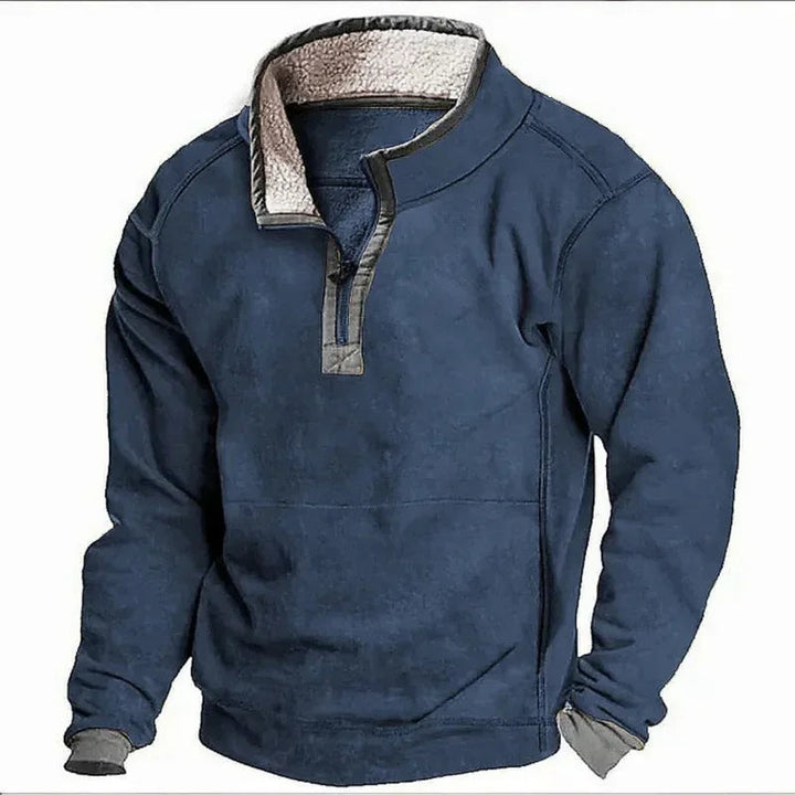 Sweater mit Fleece-Reißverschluss