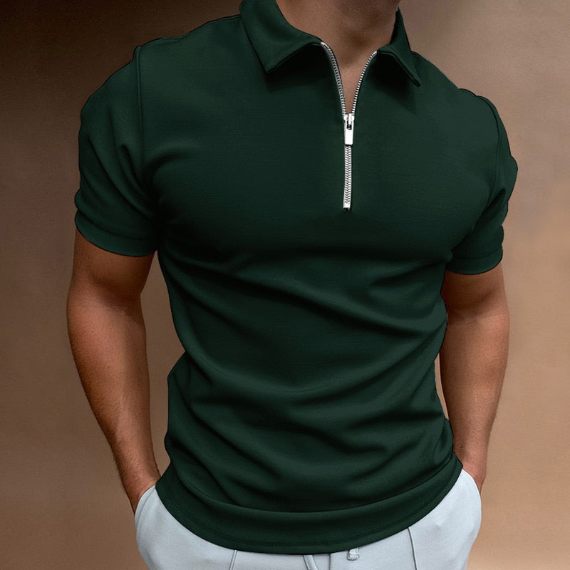 Reißverschluss Poloshirt